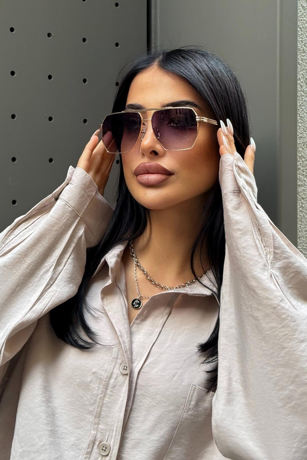 Moscot Kadın Güneş Gözlüğü Gold-Degrade