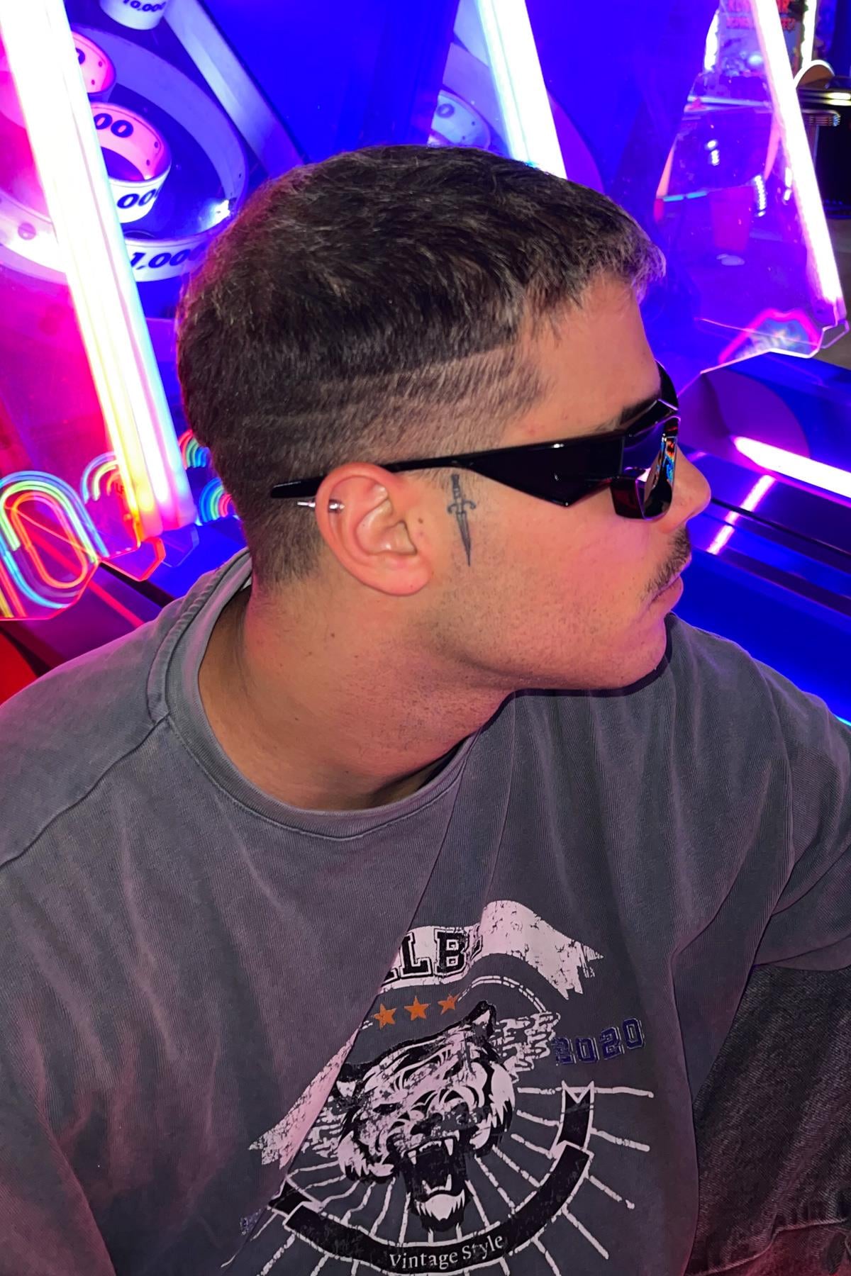 Ufix Erkek Rave Güneş Gözlüğü Siyah