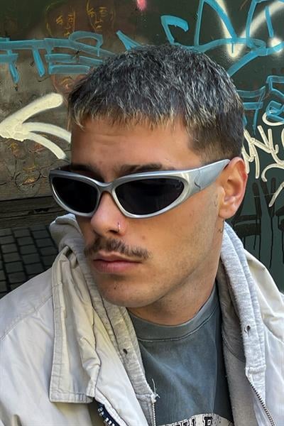 Alien Erkek Rave Güneş Gözlüğü Gri-Siyah