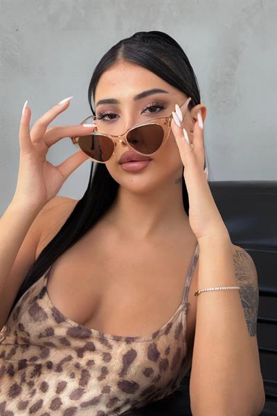 Cieco Kadın Cat-Eye Güneş Gözlüğü Nude