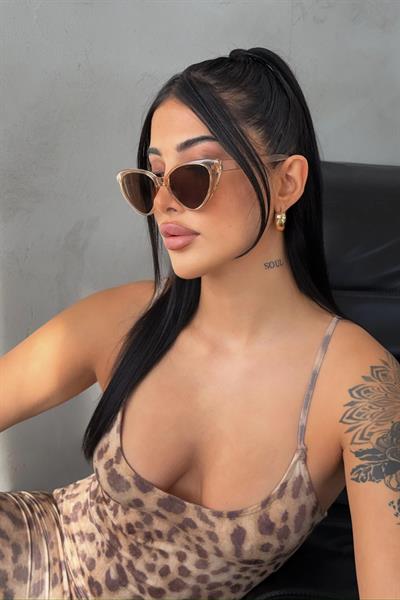 Cieco Kadın Cat-Eye Güneş Gözlüğü Nude