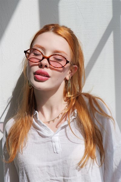 Clara Kadın Güneş Gözlüğü Leopar Pembe