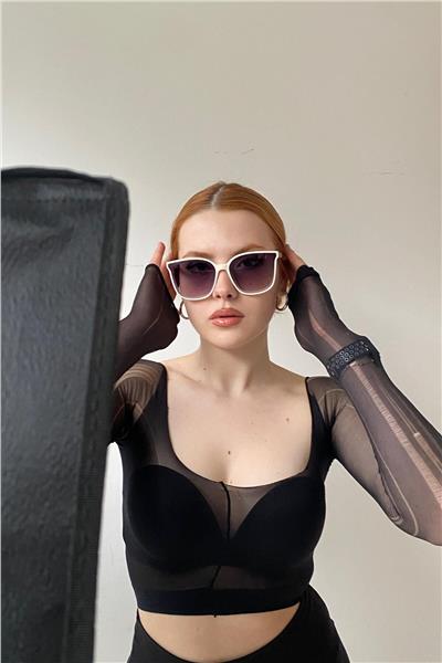 Jasmin Kadın Cat-Eye Güneş Gözlüğü Krem