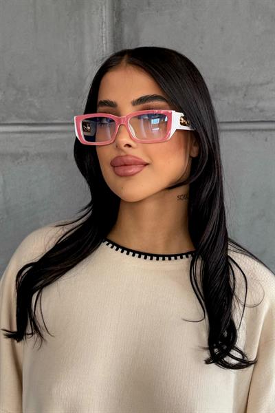 Joenzi Kadın Blue Block Gözlük Pembe