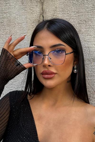 Lela Kadın Blue Block Gözlük Siyah