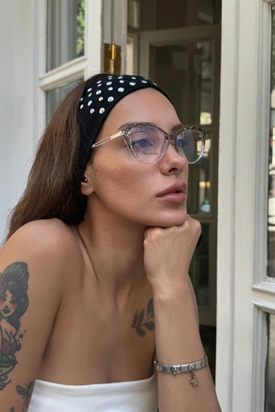 Miralya Kadın Blue Block Gözlük Şeffaf Gri