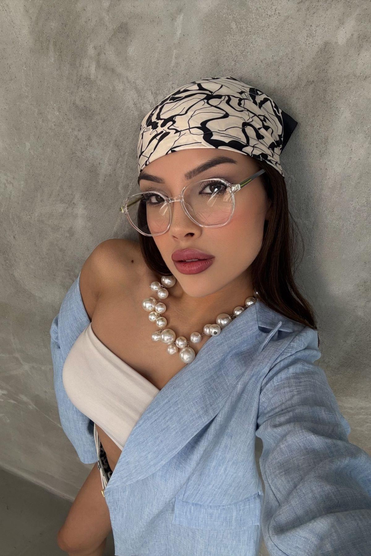 Cherry Kadın Blue Block Gözlük Yeşil
