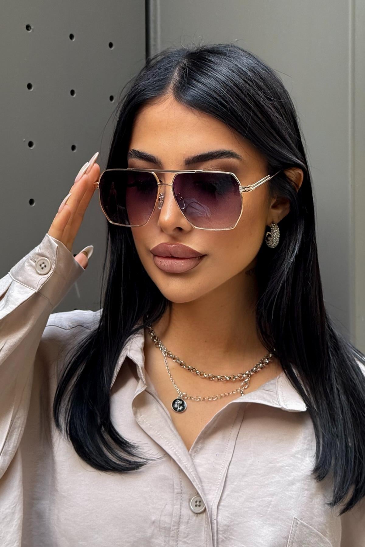 Moscot Kadın Güneş Gözlüğü Gold-Degrade