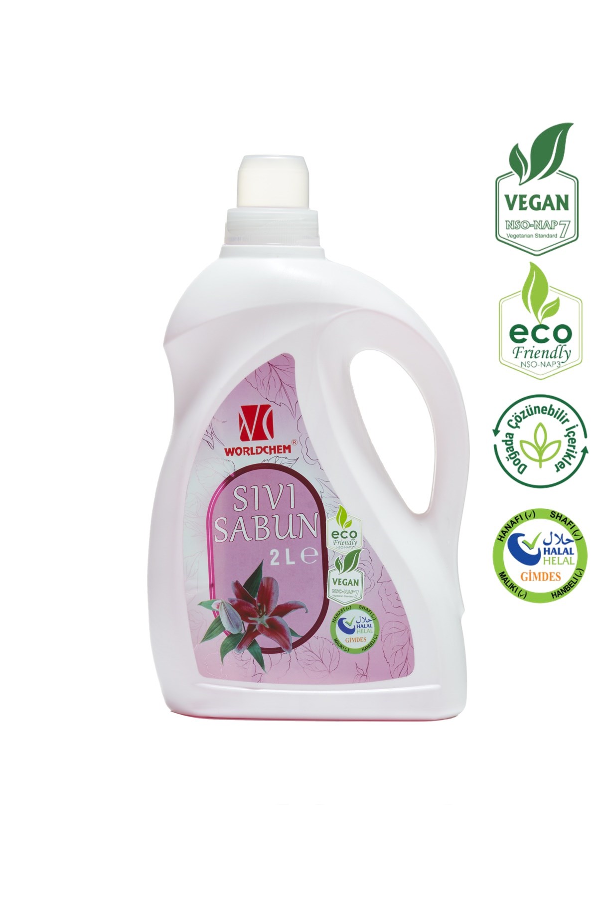 Bitkisel Sıvı Sabun Vegan ve Çevre Dostu Helal Sertifikalı 2 L