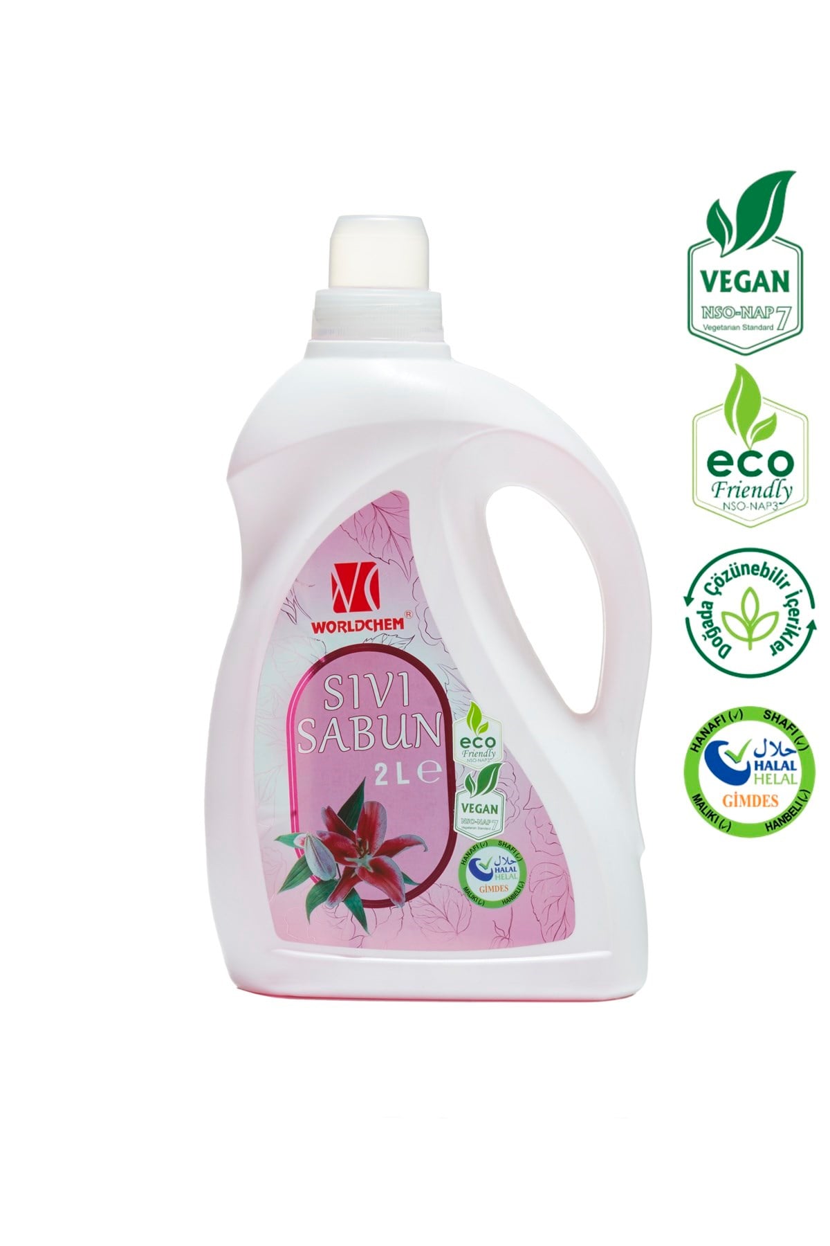 Bitkisel Sıvı Sabun Vegan ve Çevre Dostu Helal Sertifikalı 2 L