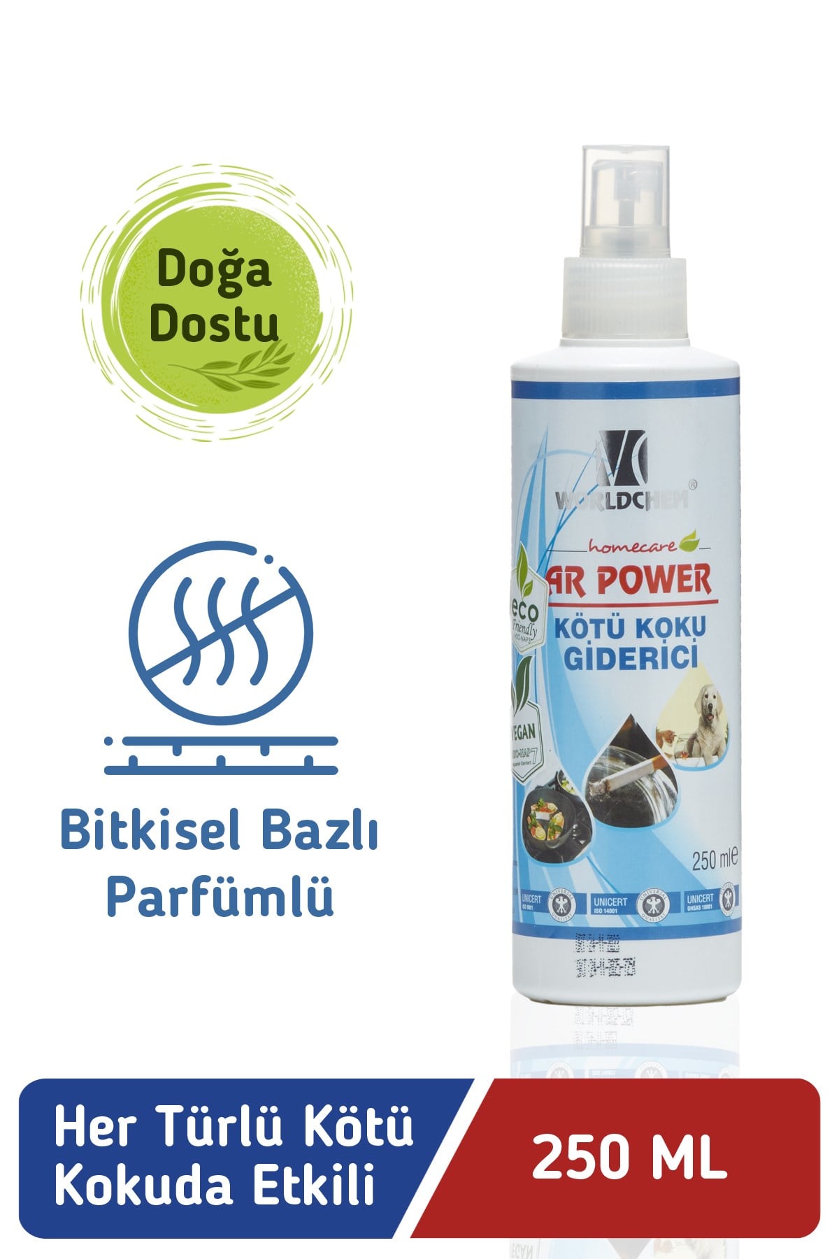 AR POWER Bad Odor Remover Vegan Perfumed Eco-Friendly 250 ml