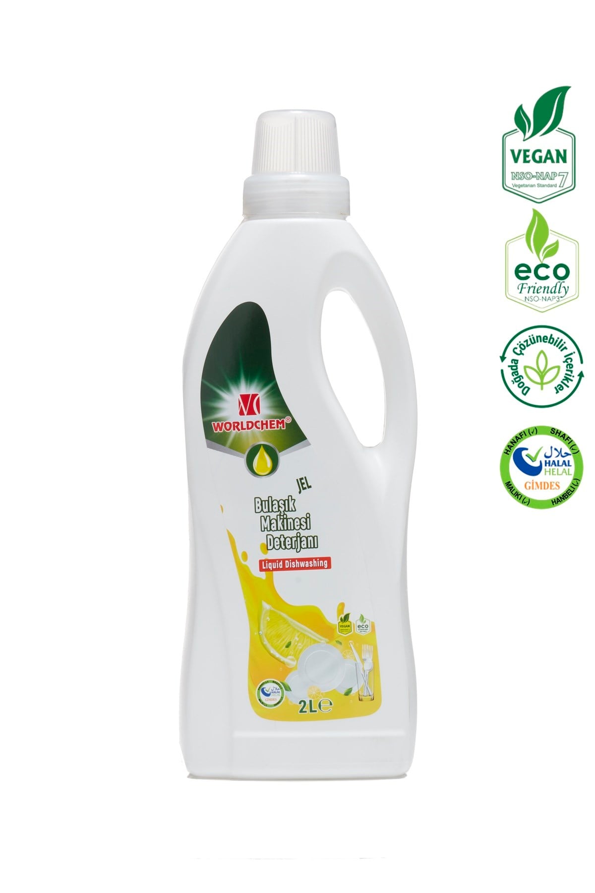 Herbal Dishwasher Detergent Gel Vegan and Eco-Friendly 2 lt