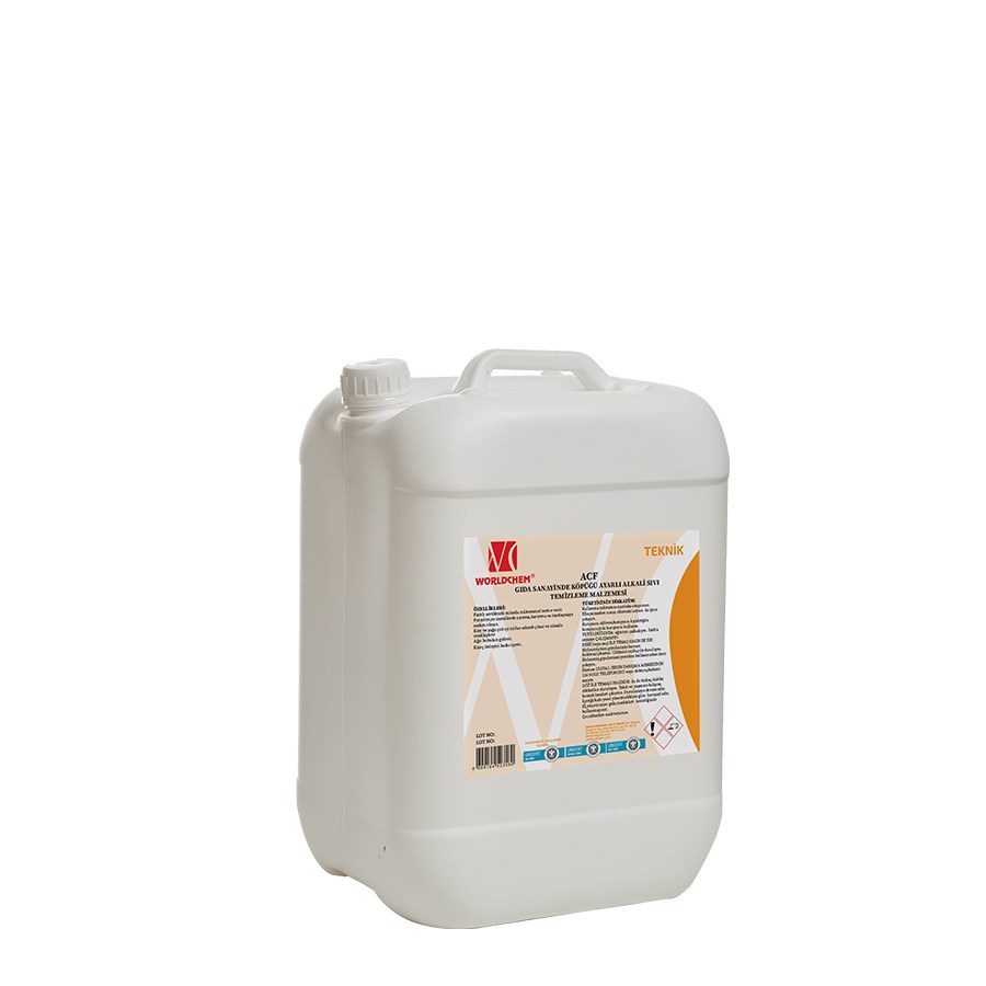 Gıda Sanayisinde Alkalı Sıvı Temizleme Ürünü Köpüğü Ayarlı ACF 10kg