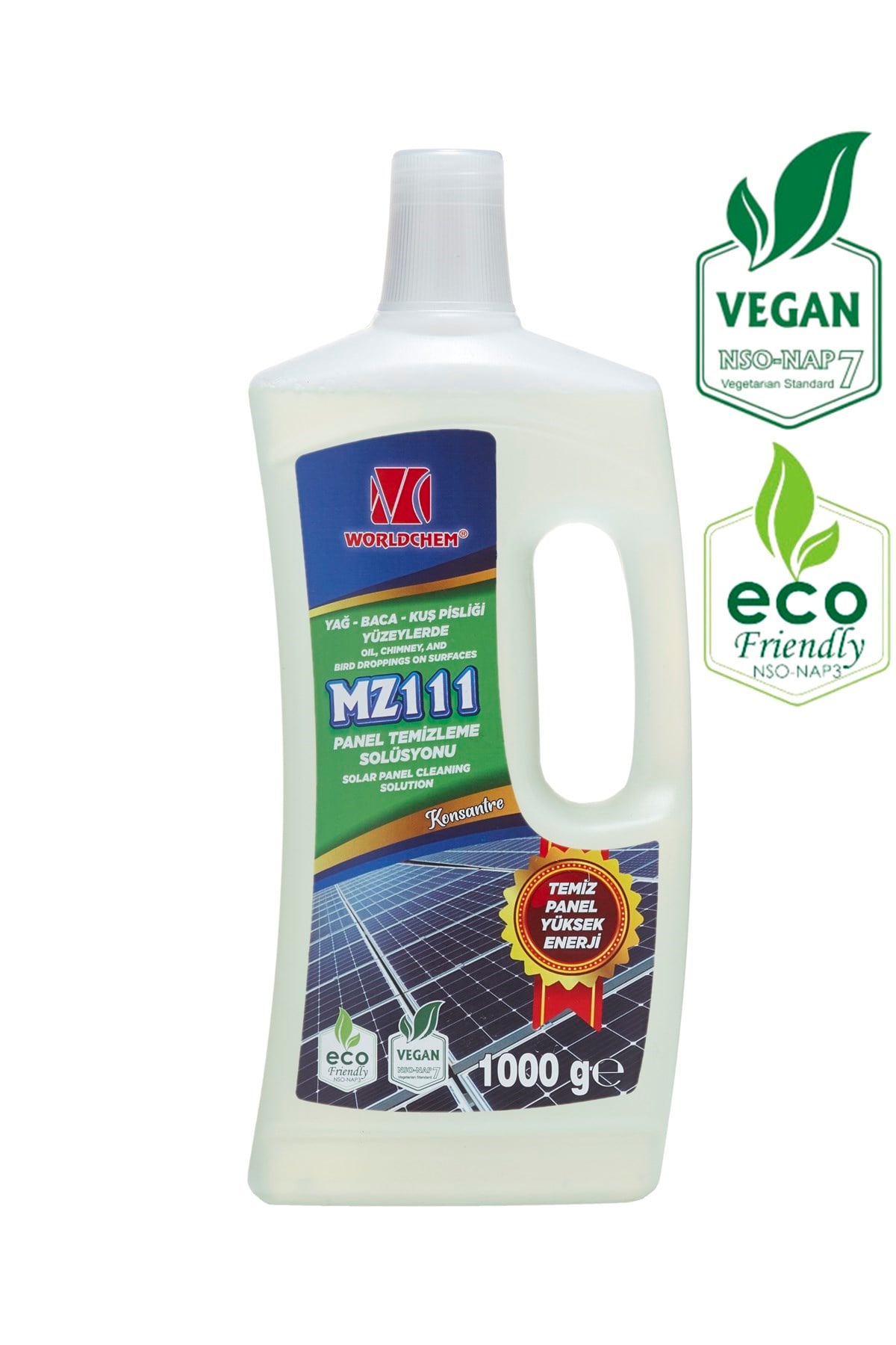 Solar Panel Cleaning Product MZ 111 Herbal, Eco-Friendly 1 lt