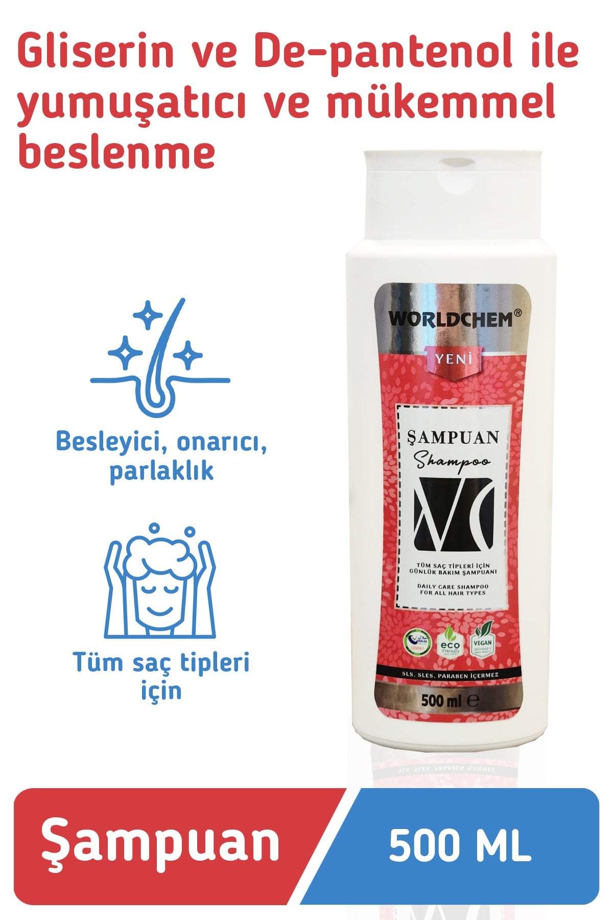 Shampoo with Panthenol & Glycerin 500ml