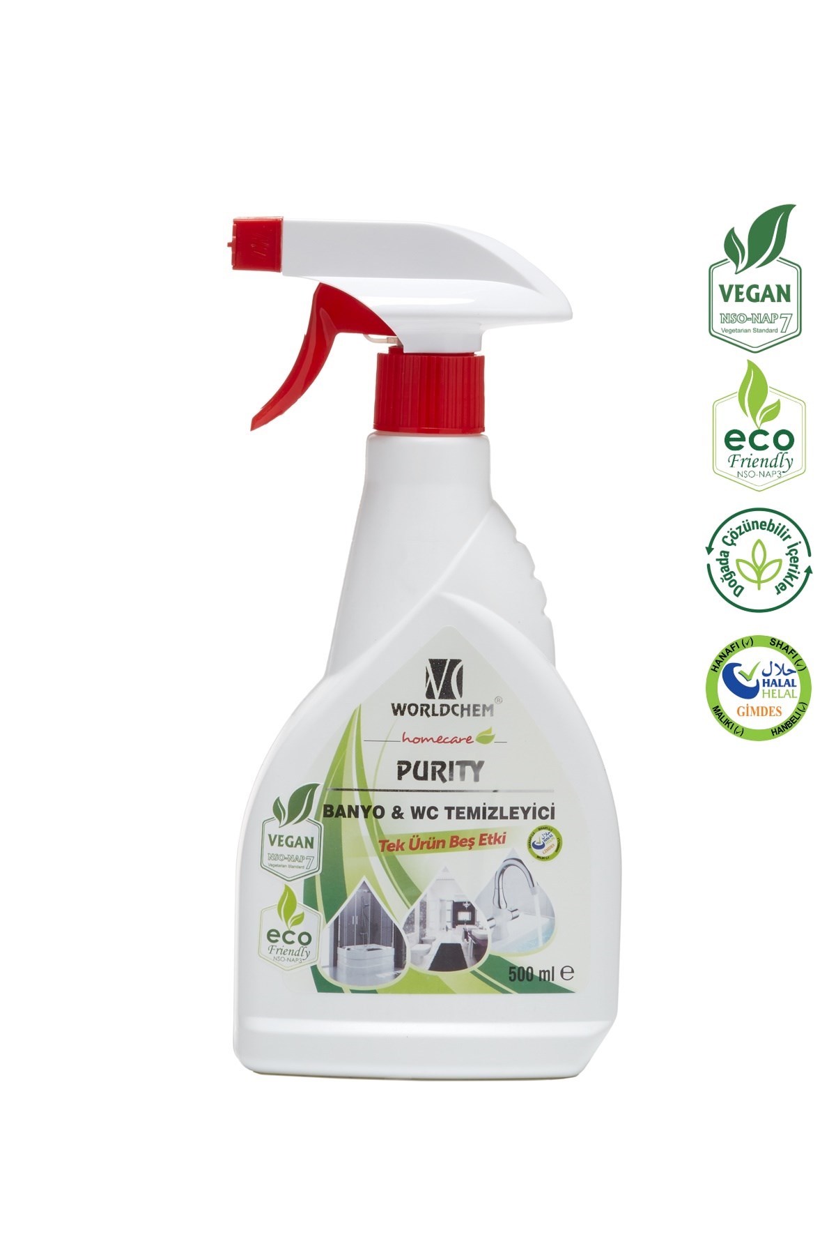 Purity Herbal Bathroom and Toilet Cleaner Halal Certified 500 ml