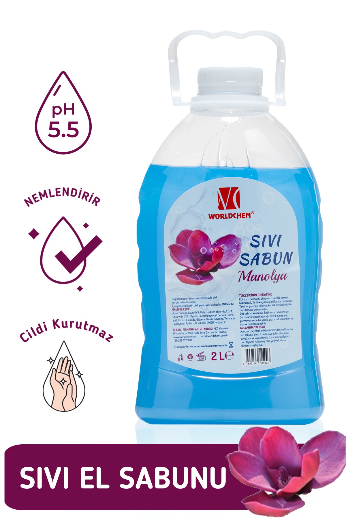 Liquid Soap Magnolia Scented CTM 2lt