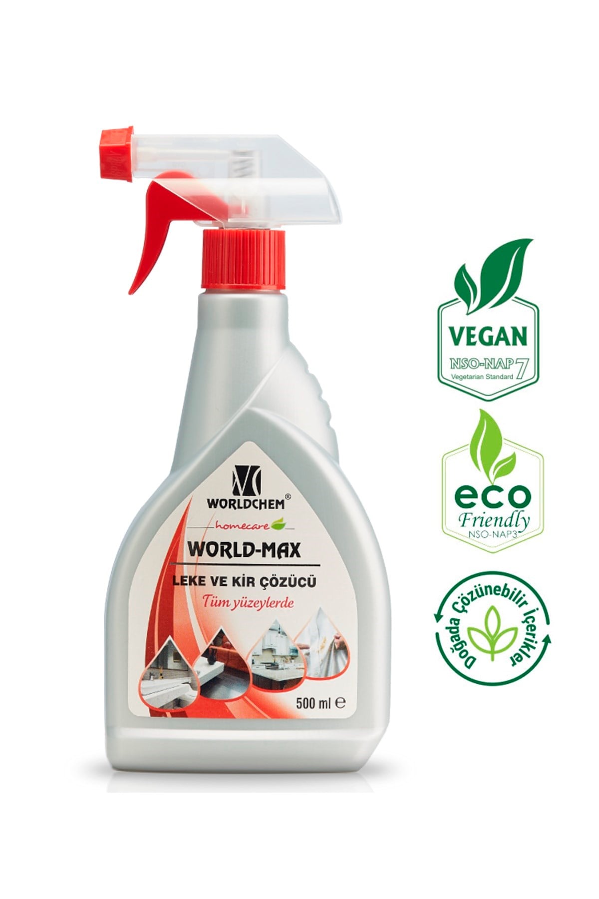 World Max Bitkisel Leke ve Kir Çözücü Vegan 500 ml
