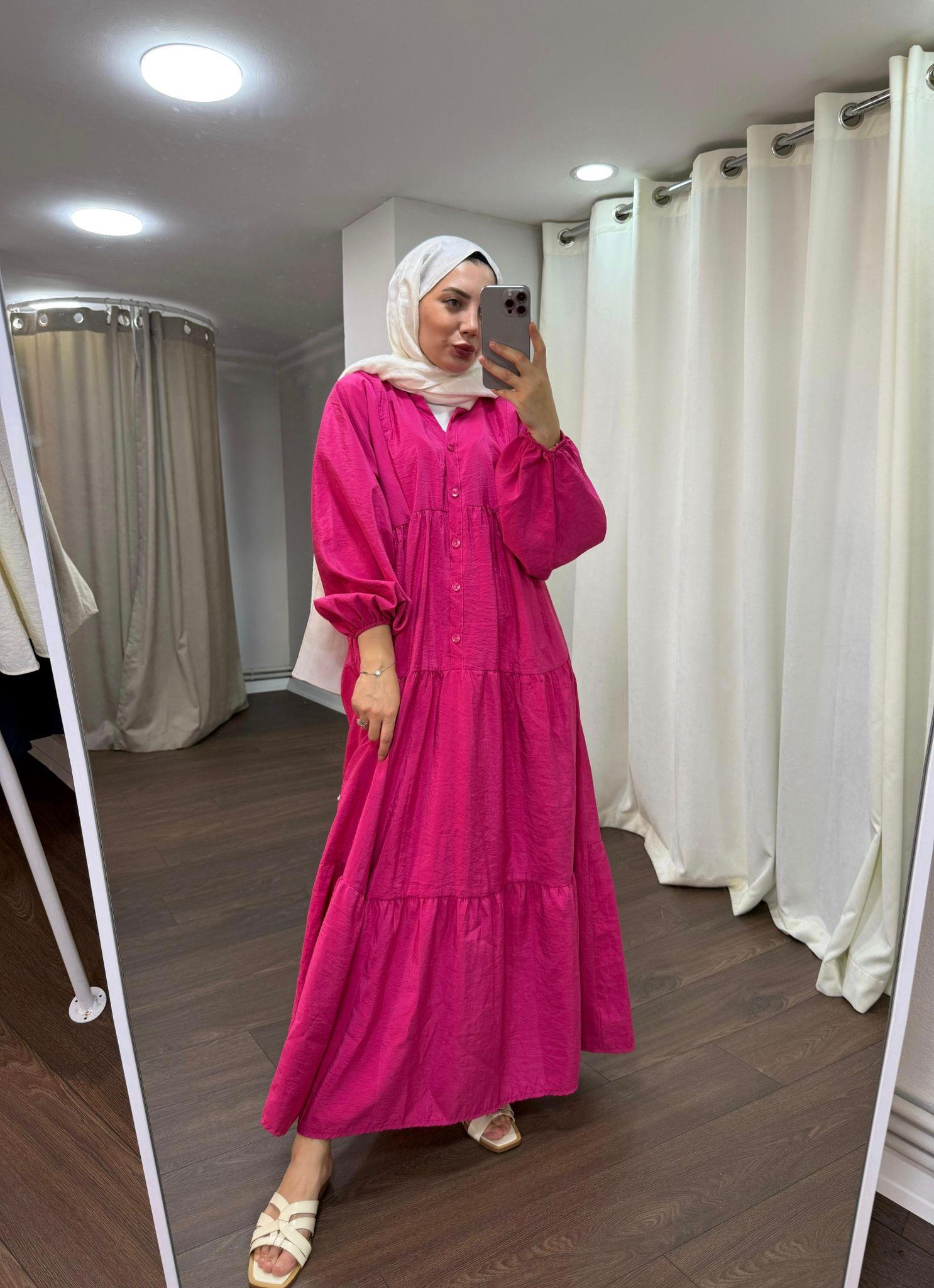 Fuşya  Elbise