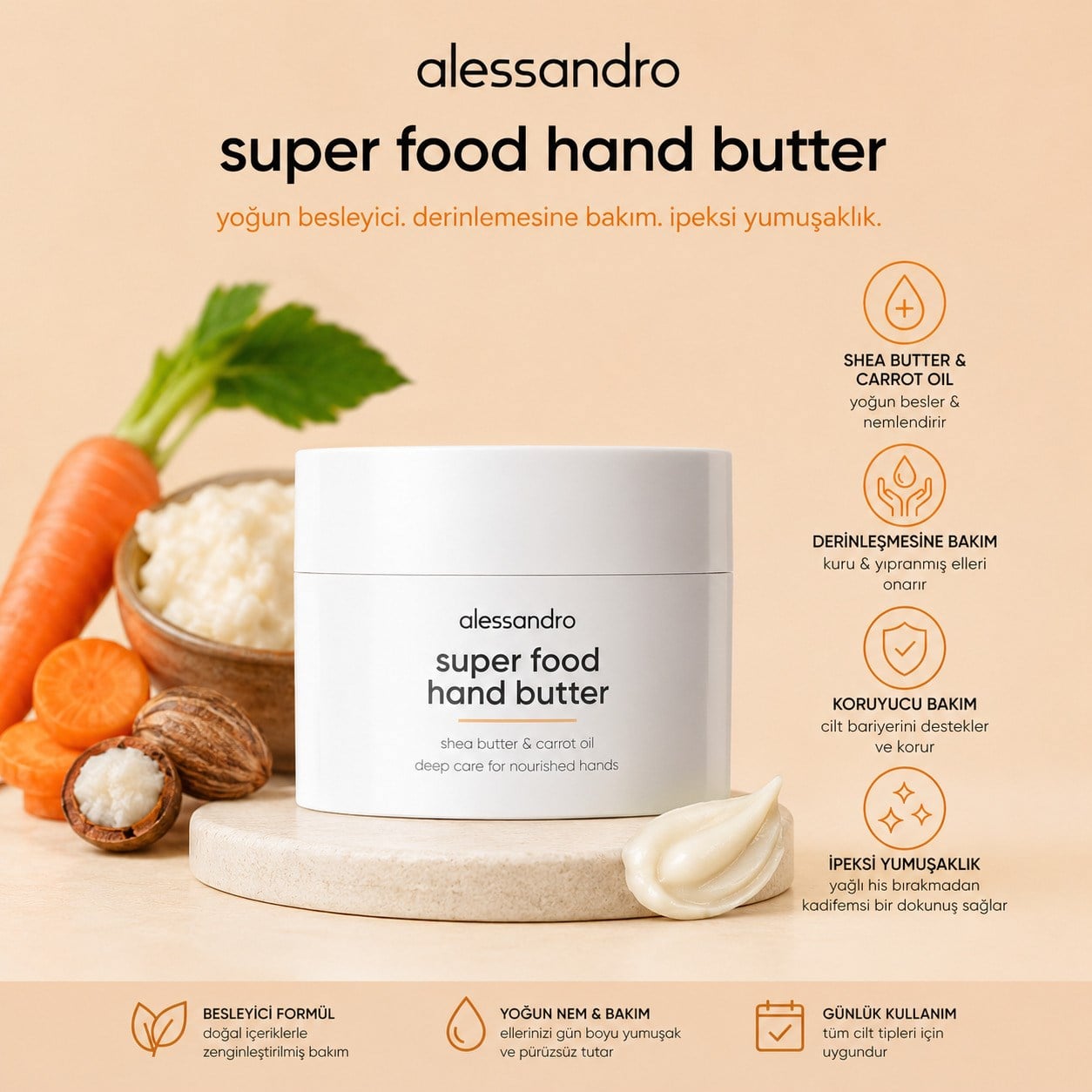Alessandro Super Food Nemlendirici El Yağı 50 ml