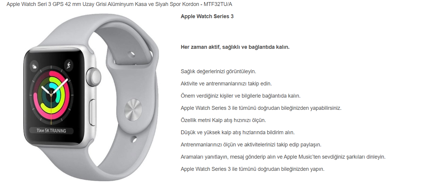 Apple Watch Series 3 42 MM