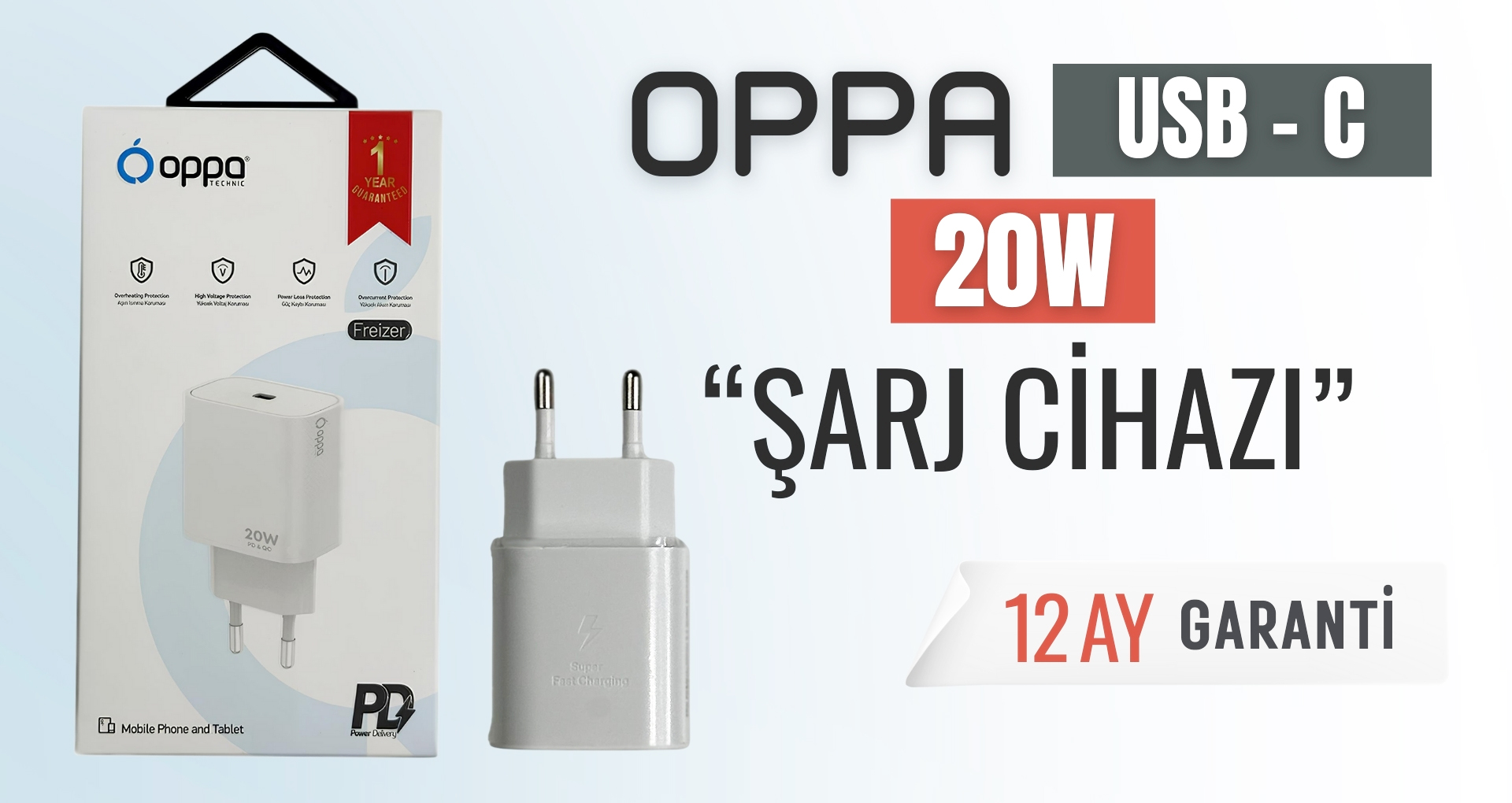 Oppa 25W Şarj Başlığı