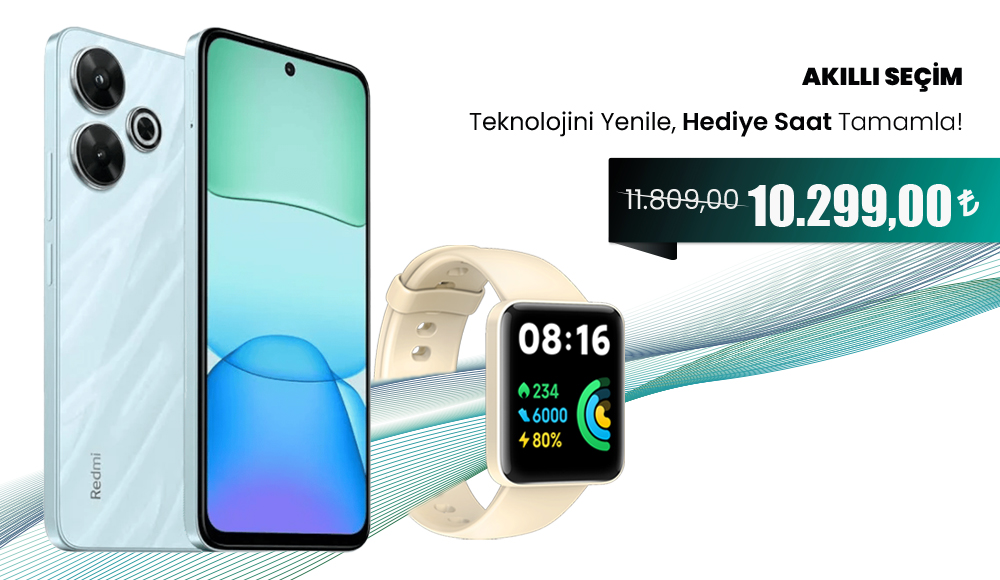 Xiaomi Redmi 13  + Xiaomi Redmi Watch 2 Lite İkili Fırsat!