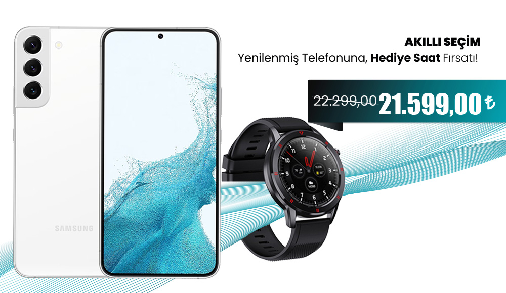 Samsung Galaxy S22 ve Case 4U C1 Akıllı Saat İkili Fırsat