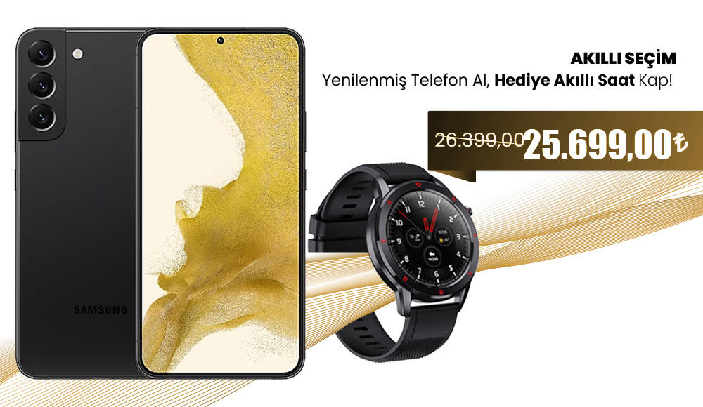 Samsung Galaxy S22 Plus ve Case 4U C1 Akıllı Saat İkili Fırsat