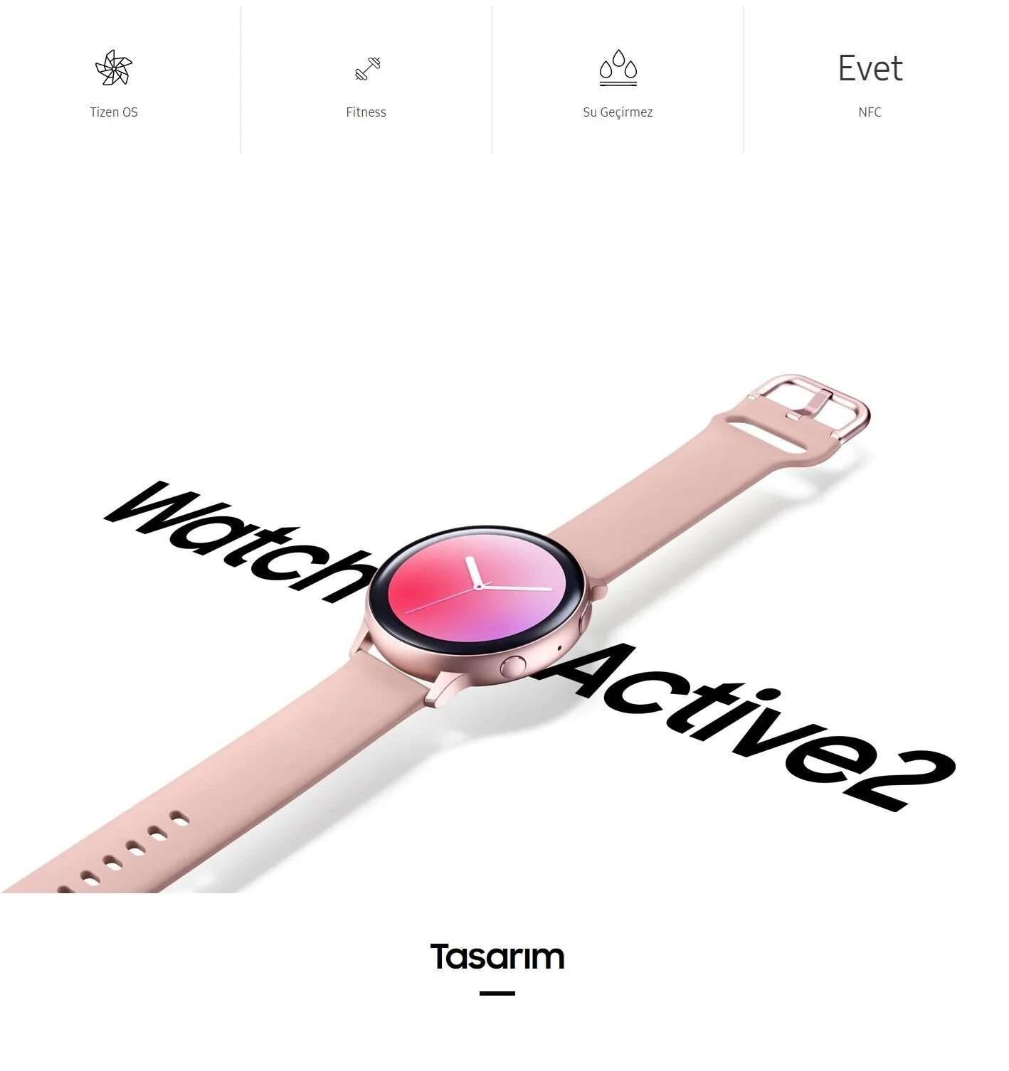 Yenilenmiş Samsung Galaxy Watch Active 2
