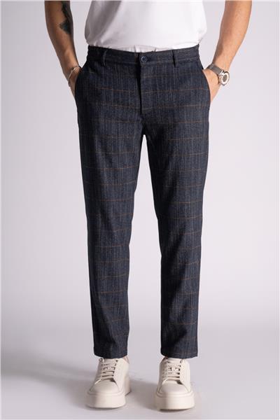 Брюки-джоггеры в мелкую клетку