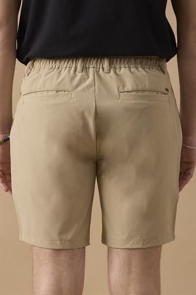 Erkek Bej Jogger Fit Şort