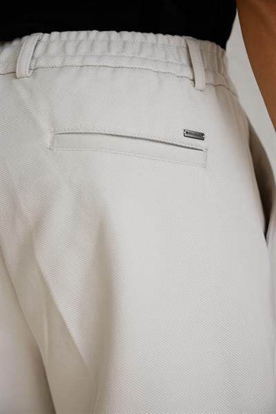 Erkek Beli Lastikli Rahat Kesim Gri Pantolon