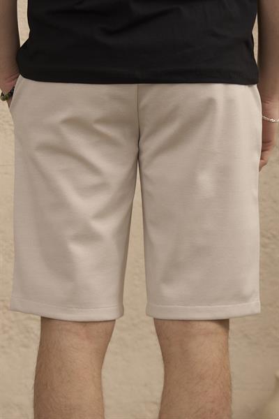 Erkek Beli Lastikli Rahat Kesim Taş Şort