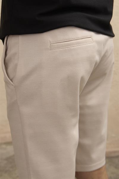 Erkek Beli Lastikli Rahat Kesim Taş Şort