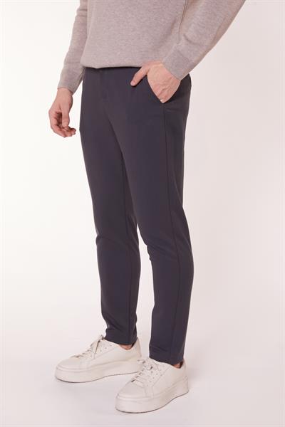 Erkek Chino Arka Cep Fleto Klasik Pantolon Antrasit