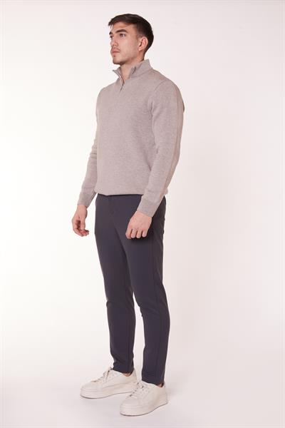 Erkek Chino Arka Cep Fleto Klasik Pantolon Antrasit