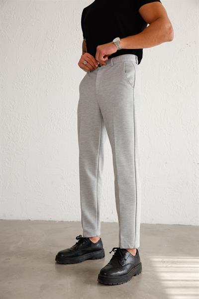 Erkek Rahat Kesim Gri Pantolon