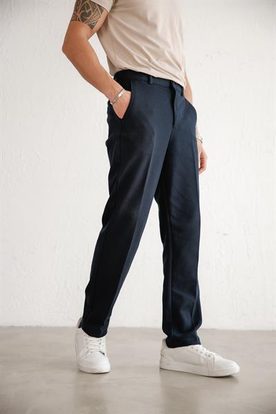 Erkek Rahat Kesim Lacivert Pantolon