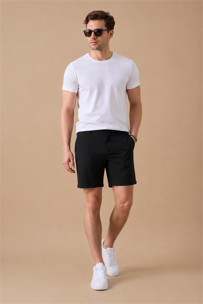 Erkek Siyah Jogger Fit Şort