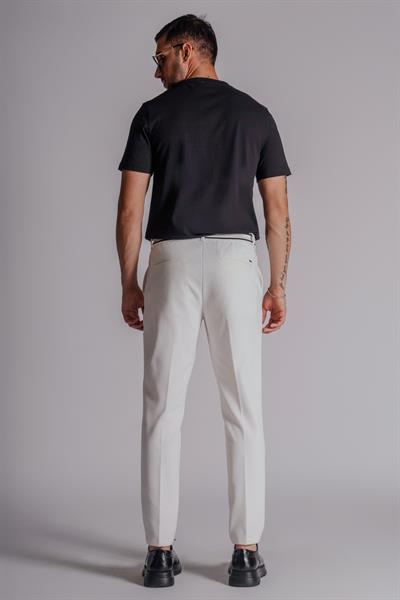 Erkek Yandan Cepli Beli Ribanalı Slim Fit Chino Pantolon Lacivert