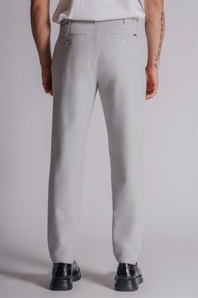 Erkek Yandan Cepli Klasik Bel Regular Fit Chino Pantolon Gri