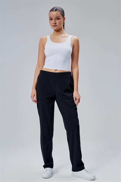 Kadın Beli Lastikli Siyah Pantolon