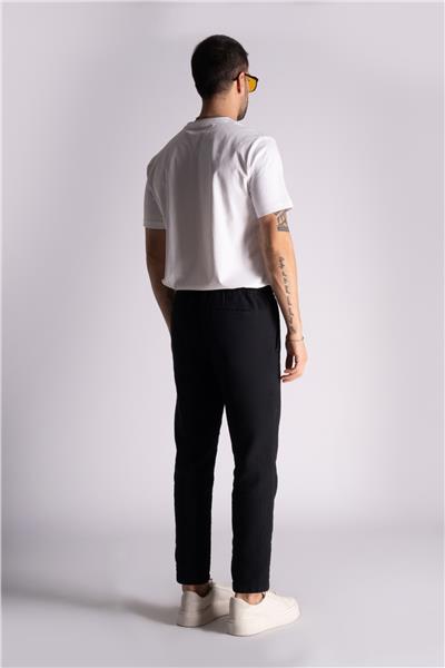 Удобные хлопково-льняные брюки-джоггеры