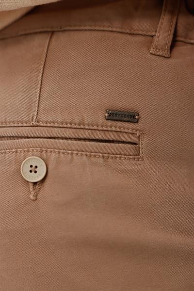 Erkek Vizon Slim Fit Bağcıklı Chino Pantolon