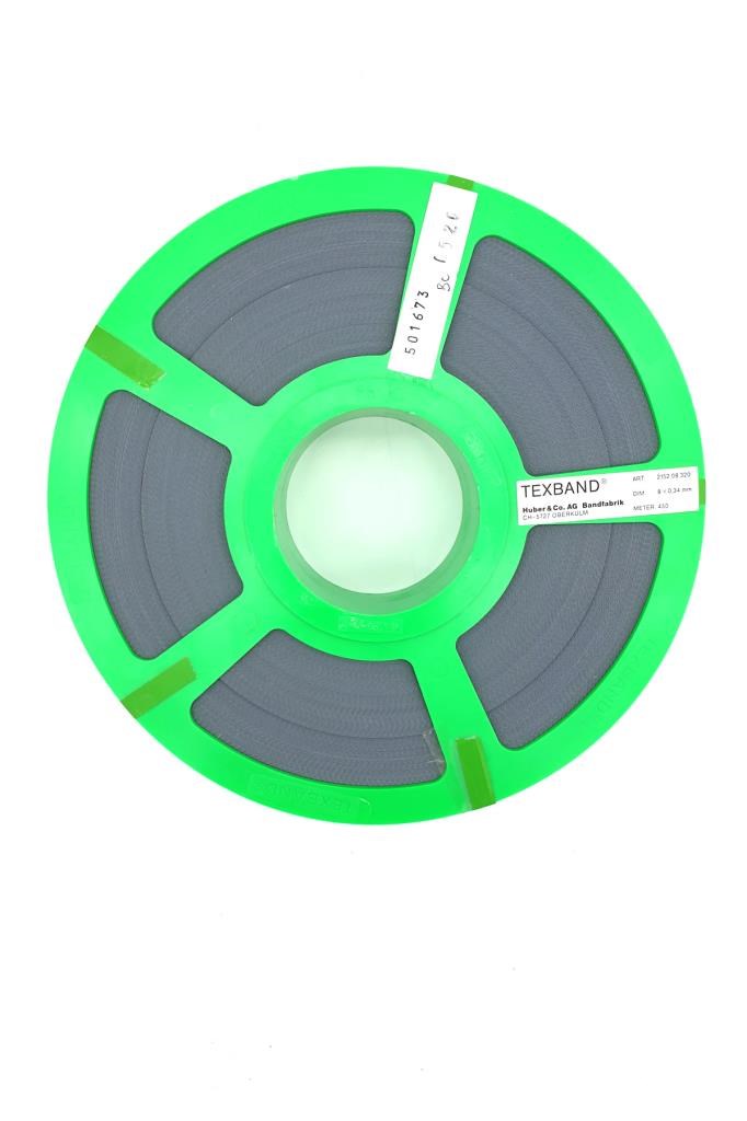 Texband 8x0,34 mm Brisoley Kaldırma Tekstil Bandı GRİ 450 metreHUB2152.08.320.P