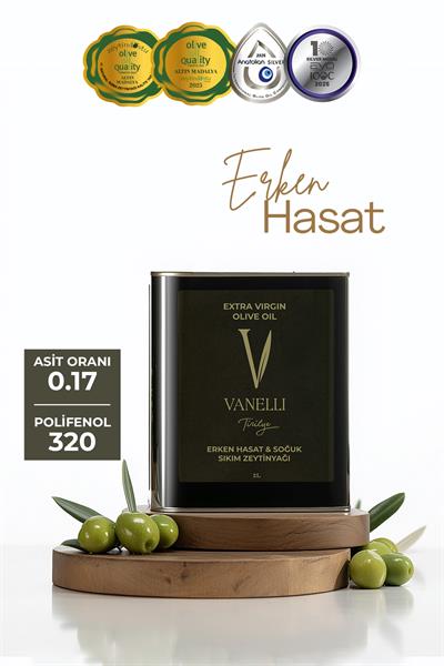  Erken Hasat Soğuk Sıkım Zeytinyağı 2 lt