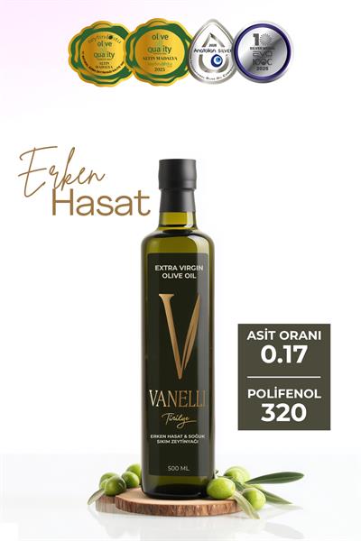 Erken Hasat Soğuk Sıkım Zeytinyağı 500 ml