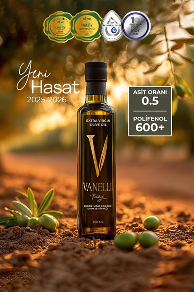 Yeni Hasat Soğuk Sıkım Zeytinyağı 500 ml
