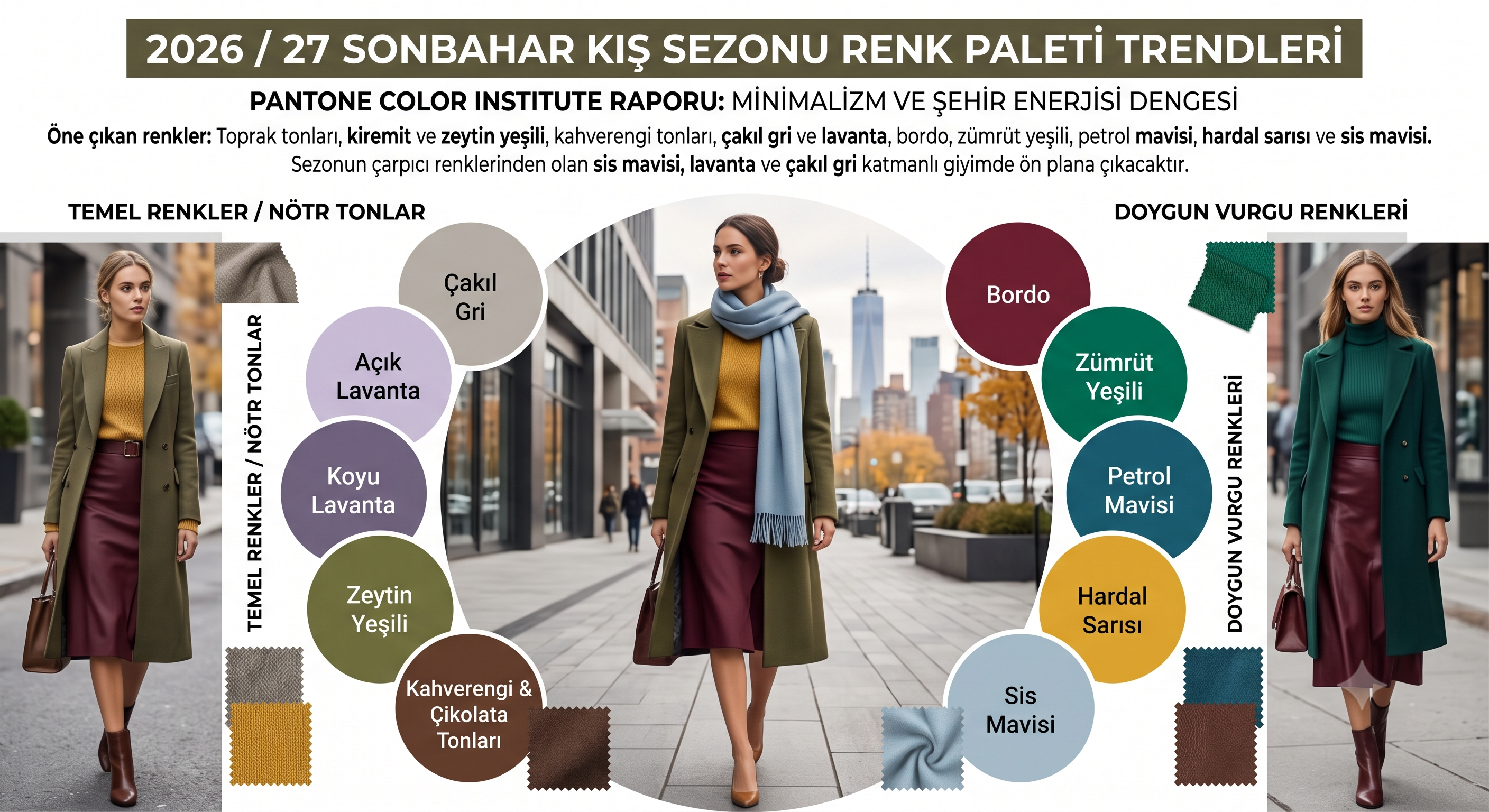 renk paleti, kadın giyim renk paleti